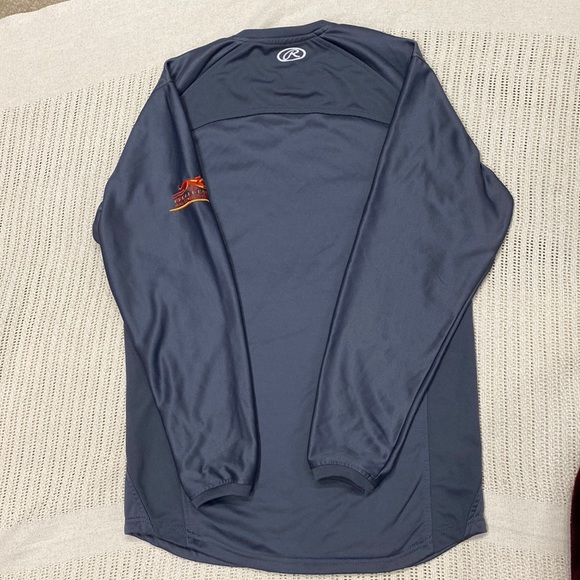 Rawlings 138 Preakness Racing Horse Logo Dugout Gray Fleece Men's Pullover Small - Picture 6 of 9